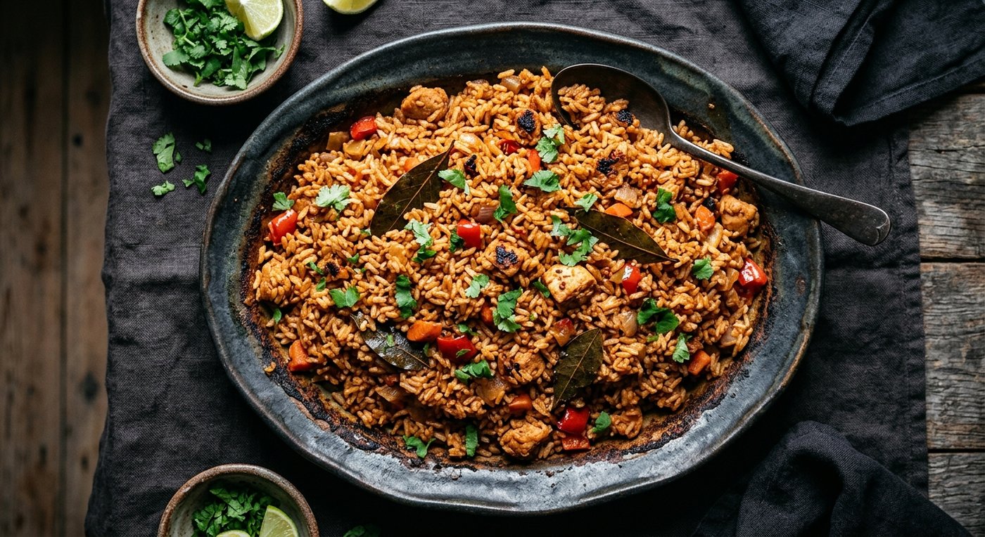 Jollof-Inspired Brown Rice
