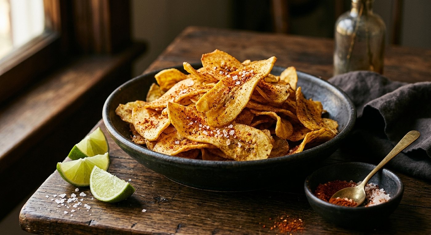 Plantain Crisps with Berbere Salt